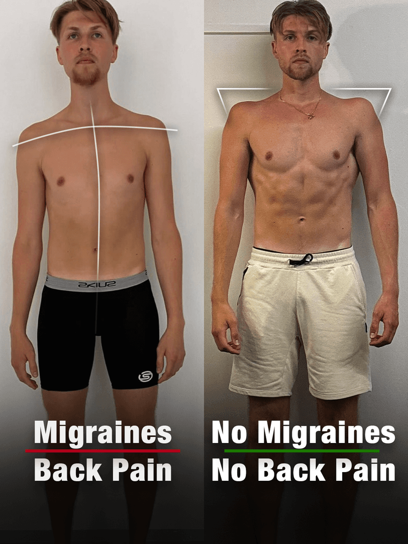 Lorenz, 26: posture before and after the program